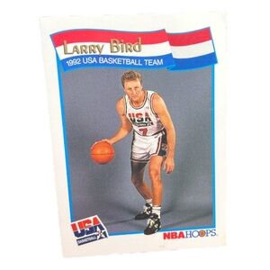 Larry Bird Team USA 1991 NBA Hoops #52 Trading Card